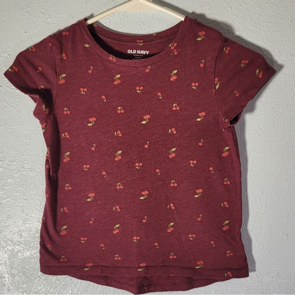 Old Navy Cherry T-shirt | Size 5/6